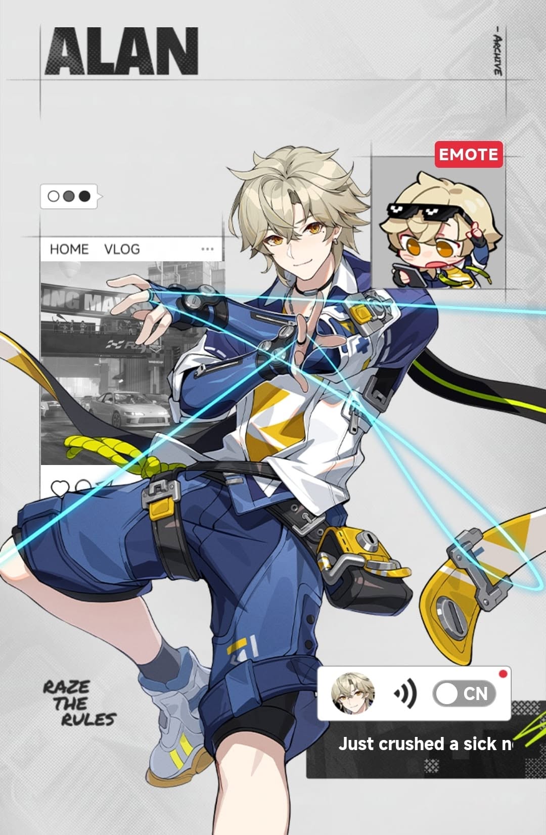 Alan — DPS character in Ananta by NetEase